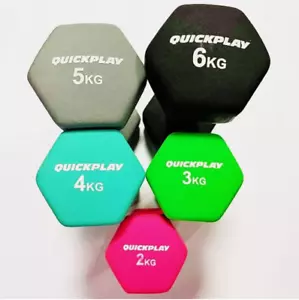 Neoprene Dumbbells Weights Pair Home Gym Fitness Aerobic Exercise Iron Hand Set - Picture 1 of 1