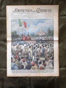 La Domenica del Corriere 2 Agosto 1936 Processo in piazza Piroscafo Spagna - Imagen 1 de 1
