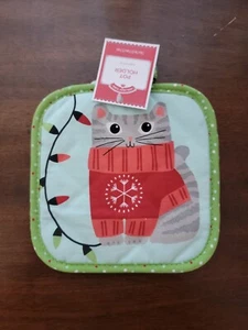 NEW Cat In A Sweater Pot Holder - Picture 1 of 2