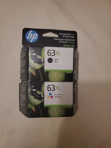 HP 63XL Black Tricolor Combo Genuine OEM Exp 2025+ - Picture 1 of 3