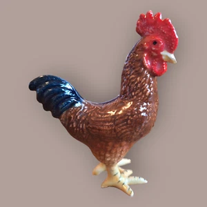 NORTHERN ROSE Rhode Island Red Rooster Miniature Figurine New FREE SHIP R251 - Picture 1 of 6