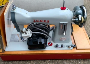 Cased JONES Model CBD Electronic Semi Industrial Sewing Machine with content - Picture 1 of 6