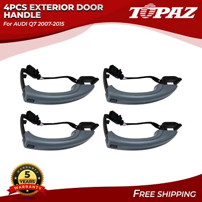 Manija de puerta exterior 4 piezas para AUDI Q7 2007-2015 4L0837205B 3,0 L 3,6 L 4,2 L Foto 1 de 4