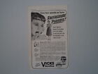 advertising Pubblicit 1956 VICKS VAPORUB