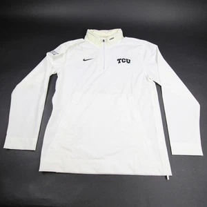 TCU Horned Frogs Nike Pullover Men's White Used - Picture 1 of 9