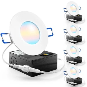 Sunco 3 Zoll LED-Einbauleuchten, ultradünne Deckenbeleuchtung, 500 LM, 8W (50... - Bild 1 von 7