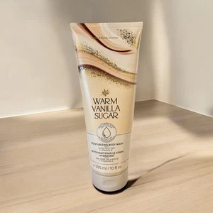 Bath & Body Works Warm Vanilla Sugar Moisturizing Body Wash 10 oz NEW Full Size - Picture 1 of 2