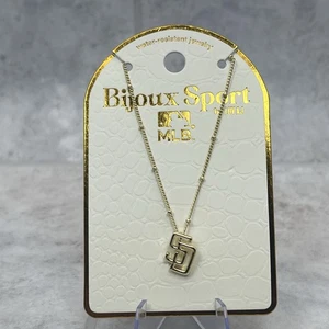 San Diego Padres Bijoux Sport by Luv AJ MLB Logo Pendant Necklace - New - Picture 1 of 3