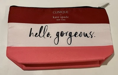 Clinique x kate spade "привет, шикарный" косметичка для макияжа  - Изображение 1 из 4