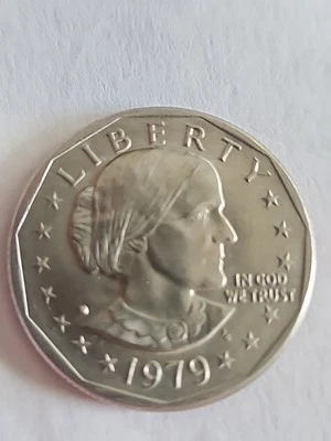 Moneda de 1 dólar estadounidense 1979 D Susan B Anthony BU circulada como nueva Foto 1 de 3