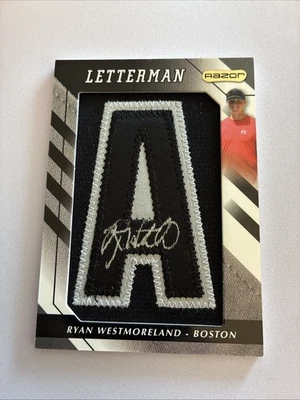 2008 Razor Letterman Numbered to 5 Black/Silver -4/5 Ryan Westmoreland #RYW Auto - Image 1 of 2