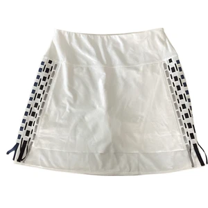 Lucky In Love Tennis Golf Skort Matte Laced White Women’s Small - Picture 1 of 7