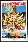 SEVEN WONDERS OF THE WEST Orig Movie Poster American Patriots Bald Eagle Nature