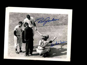 Ron Jackson Red Wilson Signed 1959 8x10 Detroit Tigers Original Wire Photo Auto