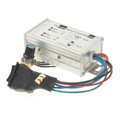 New 12V 24V 20A Max PWM DC Motor Stepless Variable Speed Controller 25kHz Switch - Image 1 of 4