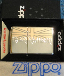ZIPPO  IRON MAIDEN  Lighter  VERTICAL FLAG 61761 MINT New in Box SEALED - Picture 1 of 3