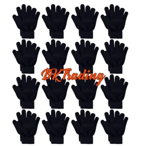 12 pares de guantes mágicos de invierno para adolescentes niños clima frío térmicos cálidos elásticos - Imagen 1 de 9