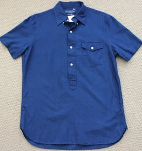 Ralph Lauren Button Shirt S Indigo Chambray S/S NWT Men's Blue $125 Small - Picture 1 of 2