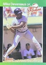 1989 Donruss The Rookies #51 Mike Devereaux Baltimore Orioles Baseball Card