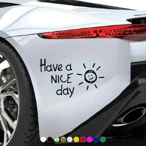 Have a nice day sunshine happy kids kids kunst auto stoßstange aufkleber fenster aufkleber vinyl - Bild 1 von 2