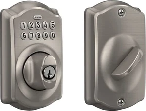 Schlage BE365 V CAM 619 Camelot Keypad Deadbolt Electronic Keyless Entry Lock - Bild 1 von 1