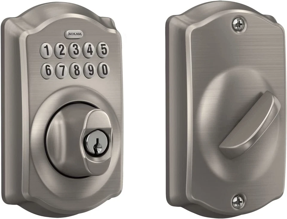 Schlage BE365 V CAM 619 Camelot Keypad Deadbolt Electronic Keyless Entry Lock - Image 1 of 1