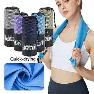 Trekking Reisehandtuch Badetuch Handtuch Strandtuch Mikrofaser Frottee Handtuch - Bild 1 von 13