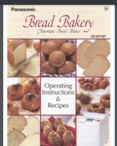 Panasonic Bread Maker Machine SD-BT10P Owner Manual (Only!) & Recipes 32 pages - Picture 1 of 2