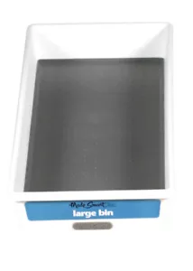 Madesmart 29156 White with Gray Large Plastic Organizer Bin 16.6 x 6.6 x 2 in. - Picture 1 of 2