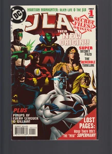 JLA SECRET FILES & ORIGINS #1 (Deluxe Cardstock Gatefold Edition) en muy buen estado- 1997 - Imagen 1 de 2