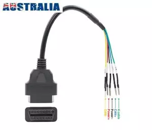 16 Pin OBD2 Female Connector Cable Plug Pigtail Tester Car Diagnostic Cable - Picture 1 of 7