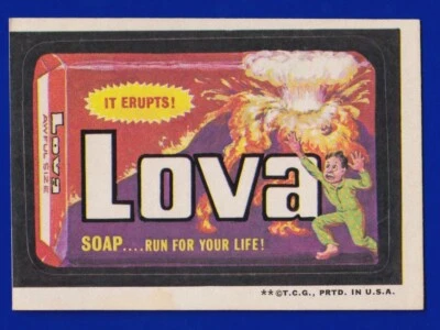 LOVA SOAP 1973 TOPPS WACKY PACKAGES series 3 VG-EX (OC) - Image 1 of 2