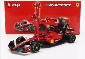 FERRARI SF-23 N.55 CARLOS SAINZ F1 2023 WITH DRIVER 1:24 Burago Formula 1 - Foto 1 di 2