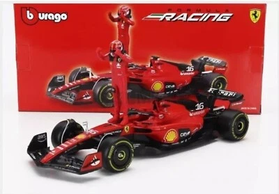 FERRARI SF-23 N.55 CARLOS SAINZ F1 2023 WITH DRIVER 1:24 Burago Formula 1 - Immagine 1 di 2