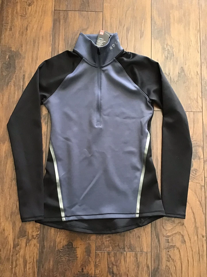 Under Armour Women ColdGear Colorblock Half-zip Training Top BlkBlue Sz S F2