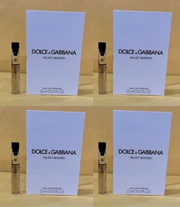 4 Vial DOLCE & GABBANA VELVET INCENSO for Men Eau De Parfum Splash 0.05 oz 1.5ml - Picture 1 of 1