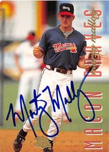 Marty Malloy autographed Baseball Card (Braves) 1994 Classic Best Gold #114