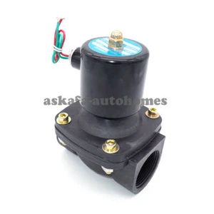 Válvula de solenoide de 2 vías 1-1/2" 2 pulgadas 2W400-40 2W500-50 válvula de plástico grande - Imagen 1 de 5