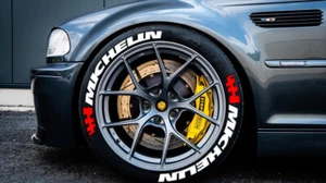 Tyre Stickers fits MICHELIN 16"-22" Tyre Lettering universal fitment 25mm white - Picture 1 of 3