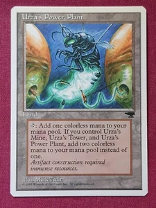 Magic The Gathering CHRONICLES URZA'S POWER PLANT BUG land card MTG - Picture 1 of 2