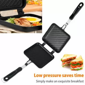 Aluminium Sandwich Toaster Toastie Maker Grill Toaster Breakfast Camping Zq - Picture 1 of 10