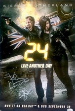 Kiefer Sutherland Mary Lynn Rajskub Signed (Live Another Day) 14x20 Poster JSA
