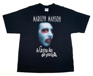 Vintage 2003 Marilyn Manson The Golden Age Of Grotesque Black Shirt Mens Size XL