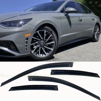 Para Hyundai Sonata 2020-2024 Puerta Humo Ventana Ventilación Viseras Protectores de Lluvia Sombras Foto 1 de 2