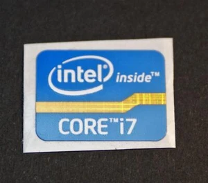 INTEL CORE i7 Blau Sticker LOGO Aufkleber Intel inside CORE i7 Blue Quer - Afbeelding 1 van 12