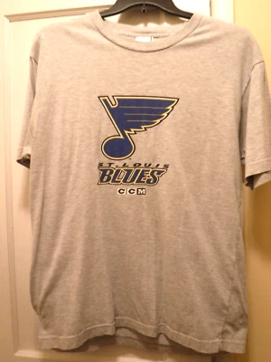 St. Louis Blues футболка, размер большой, серый/синий, короткий рукав - Изображение 1 из 3