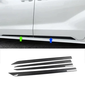 Fit for Toyota Sienna 2021-2025 Carbon fiber Body Side Door Molding Cover Trims - Picture 1 of 9