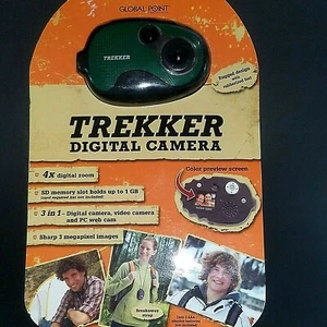Trekker Digital Camera Green Global Point Video Camera PC Web Cam Sd Memory Slot - Picture 1 of 6