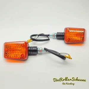 Blinker Set ECE geprüft E Nummer Satz 12V M10 vorne hinten Roller Motorrad 9158 - Picture 1 of 8