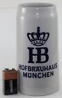 Deutscher Bierbecher-Hofbrauhaus München-Brauerei München-Brasilien-16 oz-6 1/2"-Cermarte